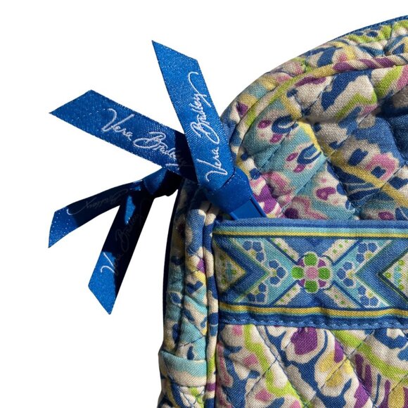 Vera Bradley Capri Blue Paisley Pattern Quilted Laptop Case Sleeve Bag - Picture 3 of 7